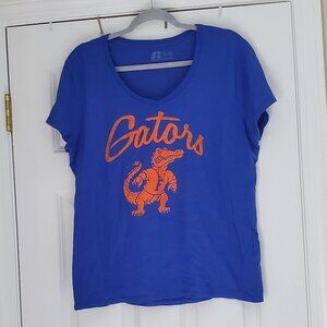 University of Florida Gators Classic Cotton V Neck Short Sleeve Tee Shirt